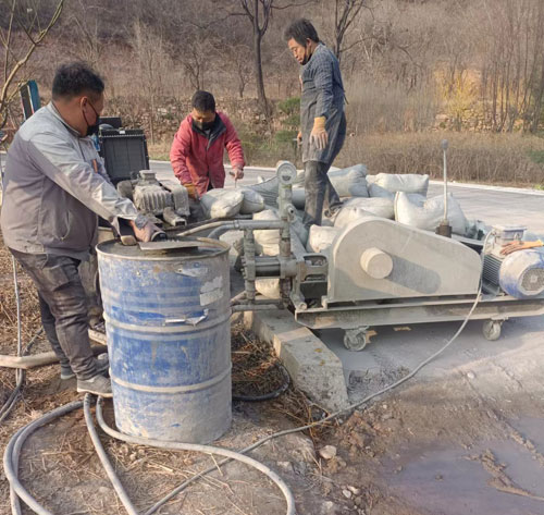 华安路面下沉注浆